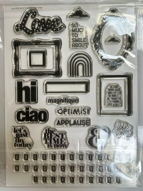 NWT 6x8 Heidi Swapp Photopolymer Stamp Set